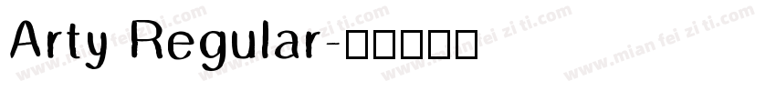 Arty Regular字体转换